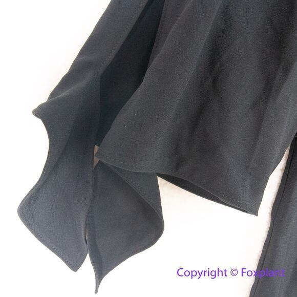 New! ELOQUII Solid Black Back Bow Tie Sleeve Pullover‎ Shift Dress, plus size 14 - Picture 5 of 15